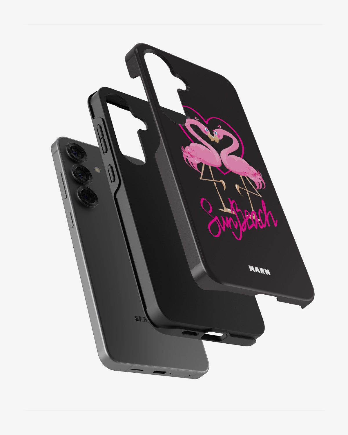 Samsung Galaxy S24 Plus Tough Case – Beach Flamingo - View 2