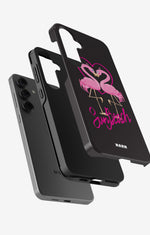 Samsung Galaxy S24 Plus Tough Case – Beach Flamingo - View 2