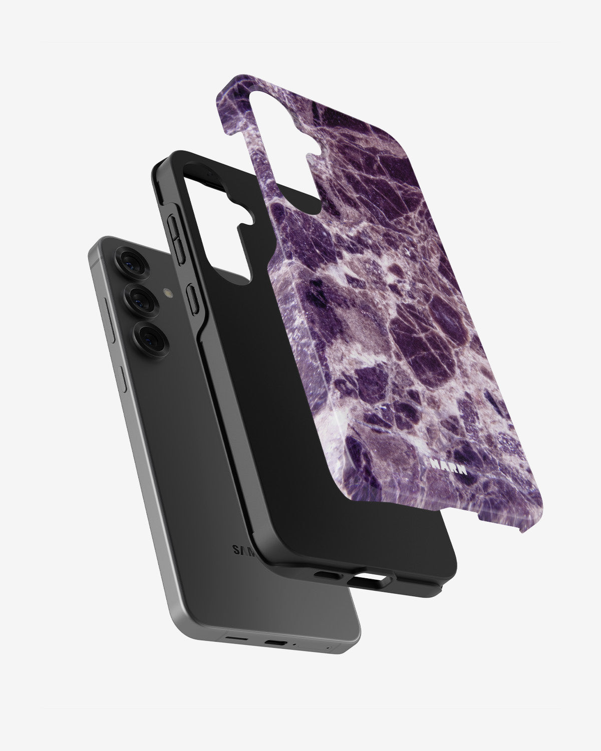 Samsung Galaxy S24 Plus Tough Case – Purple Marble - View 2
