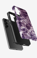 Samsung Galaxy S24 Plus Tough Case – Purple Marble - View 2