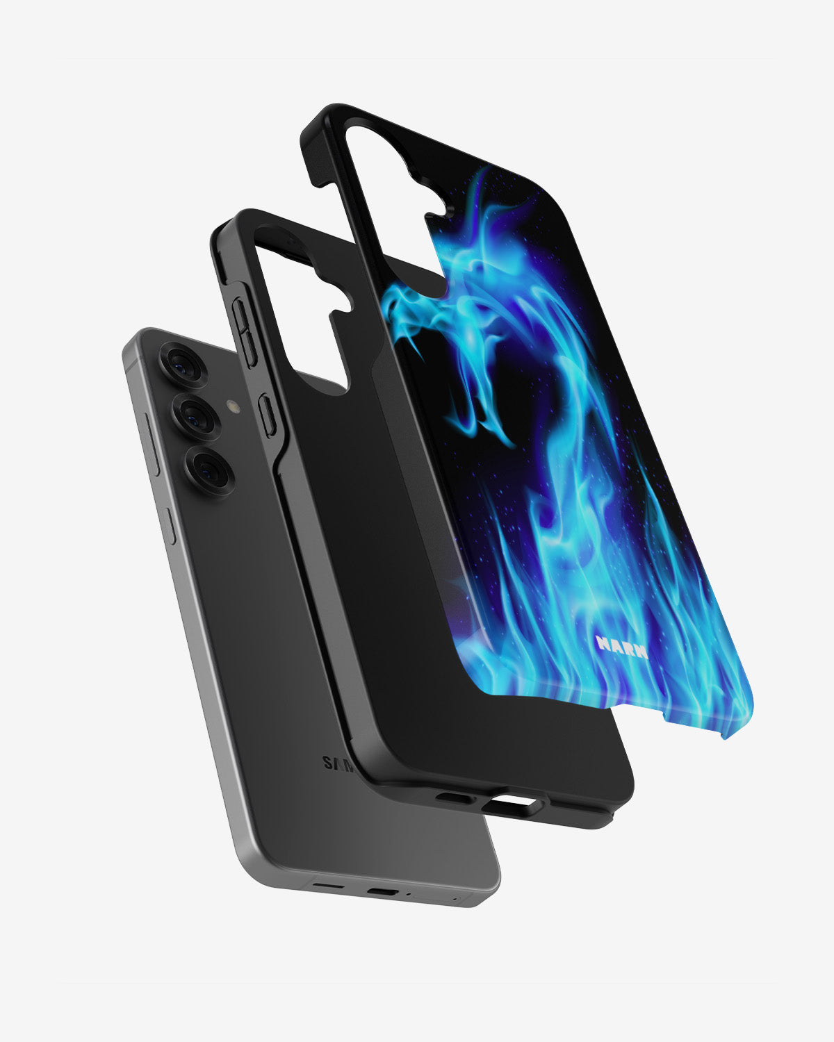 Samsung Galaxy S24 Plus Tough Case – Blue Flames Dragon - View 2