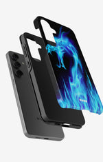 Samsung Galaxy S24 Plus Tough Case – Blue Flames Dragon - View 2