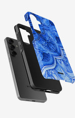 Samsung Galaxy S24 Plus Tough Case – Blue Vintage - View 2
