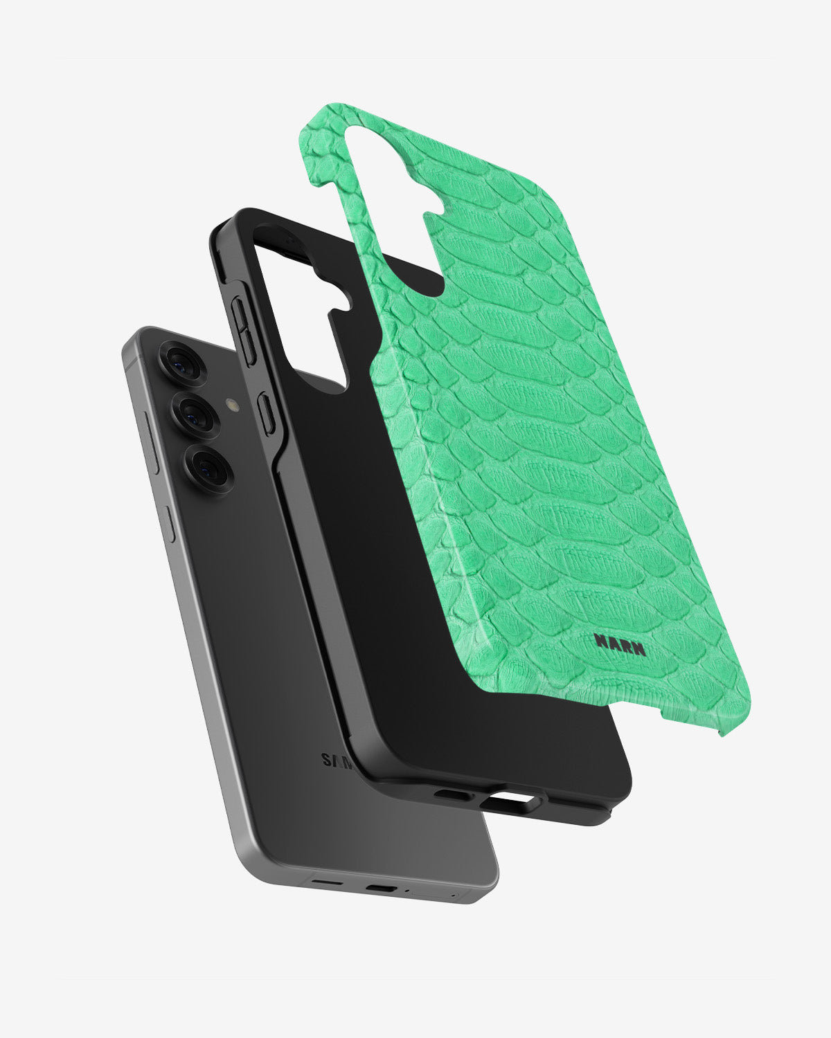 Samsung Galaxy S24 Plus Tough Case – Turquoise Snake - View 2