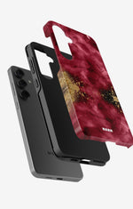 Samsung Galaxy S24 Plus Tough Case – Burgendy Shimmer - View 2