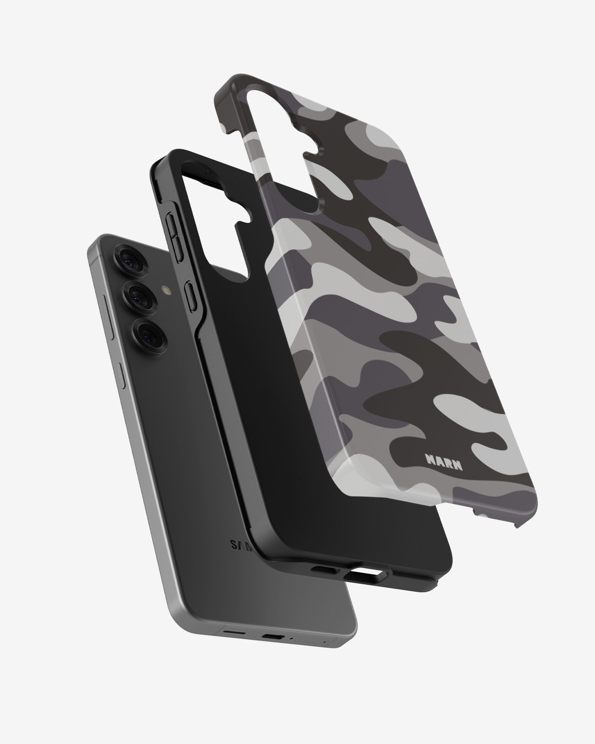 Samsung Galaxy S24 Plus Tough Case – Grey Camo - View 2