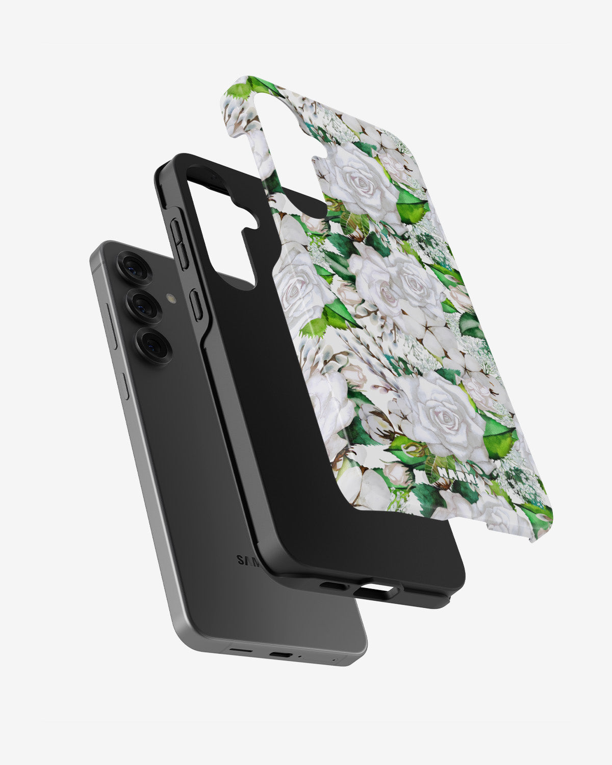 Samsung Galaxy S24 Plus Tough Case – White Bloom - View 2