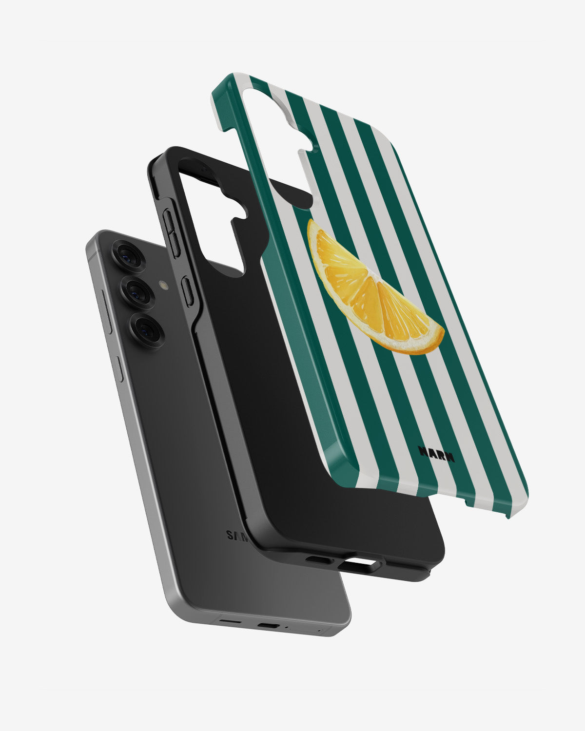 Samsung Galaxy S24 Plus Tough Case – Lemon Stripes - View 2
