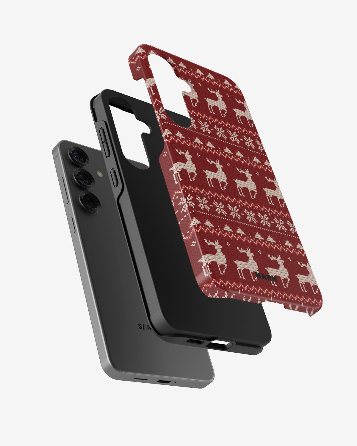 Samsung Galaxy S24 Plus Tough Case – Reindeer Knit - View 2