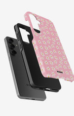 Samsung Galaxy S24 Plus Tough Case – Pink Daisy - View 2