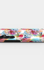 Samsung Galaxy S24 Plus Tough Case – Flowered Skulls - View 3