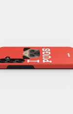 Samsung Galaxy S24 Plus Tough Case – I Love Pugs - View 3