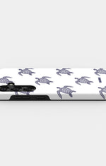 Samsung Galaxy S24 Plus Tough Case – Blue Turtles - View 3