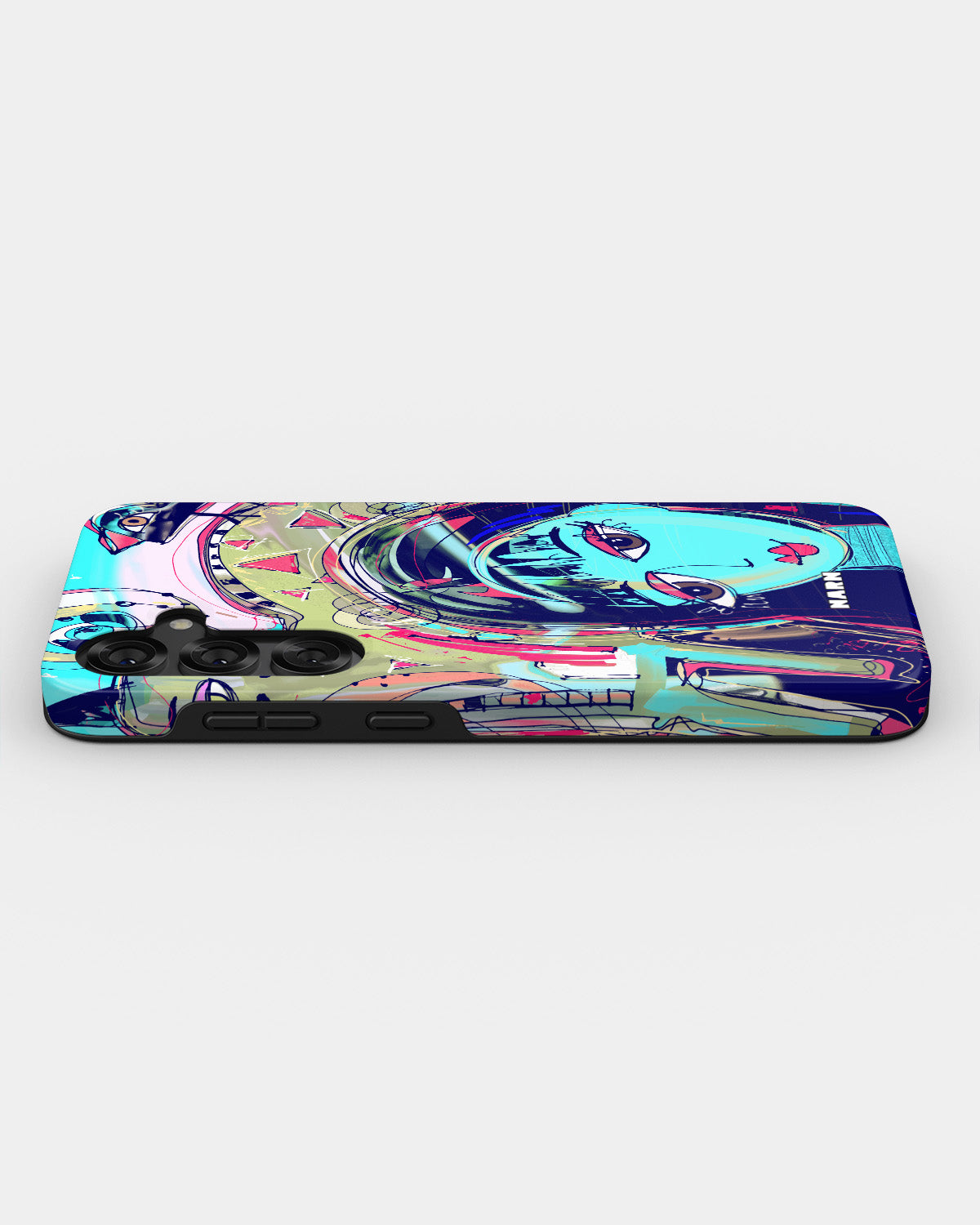Samsung Galaxy S24 Plus Tough Case – Abstract Cat - View 3