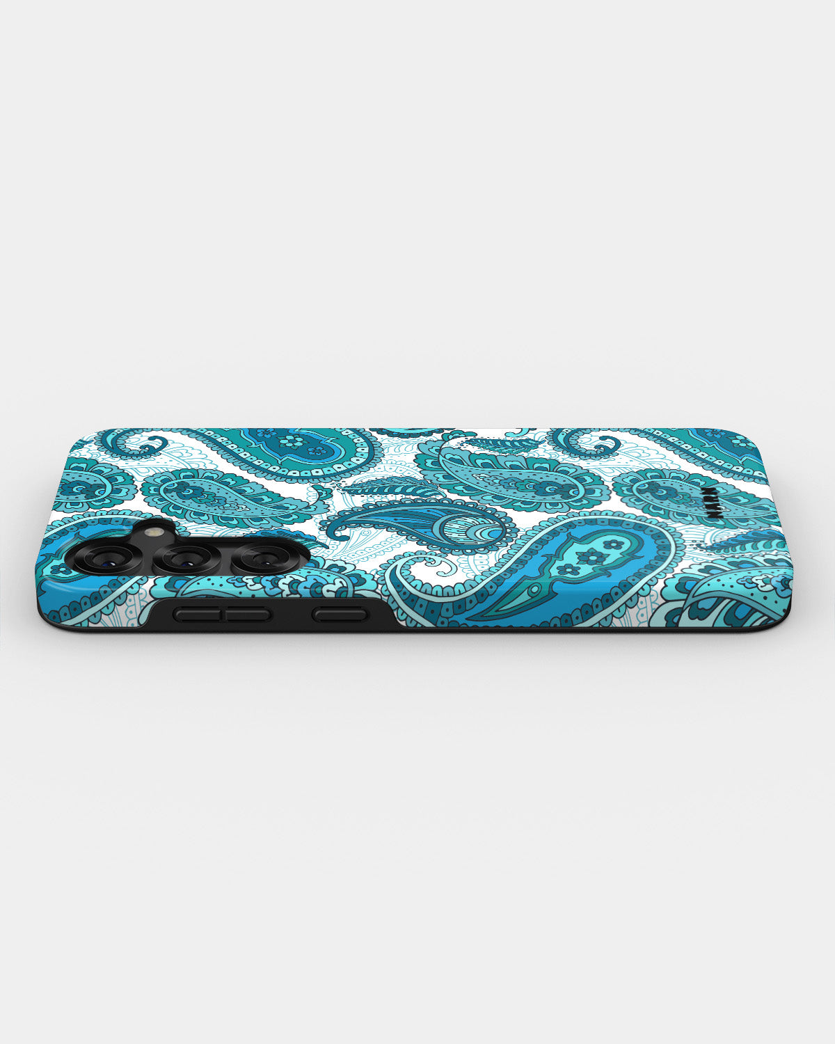 Samsung Galaxy S24 Plus Tough Case – Turquoise Paisley - View 3