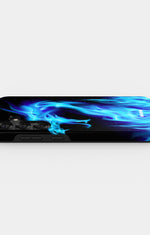 Samsung Galaxy S24 Plus Tough Case – Blue Flames Dragon - View 3