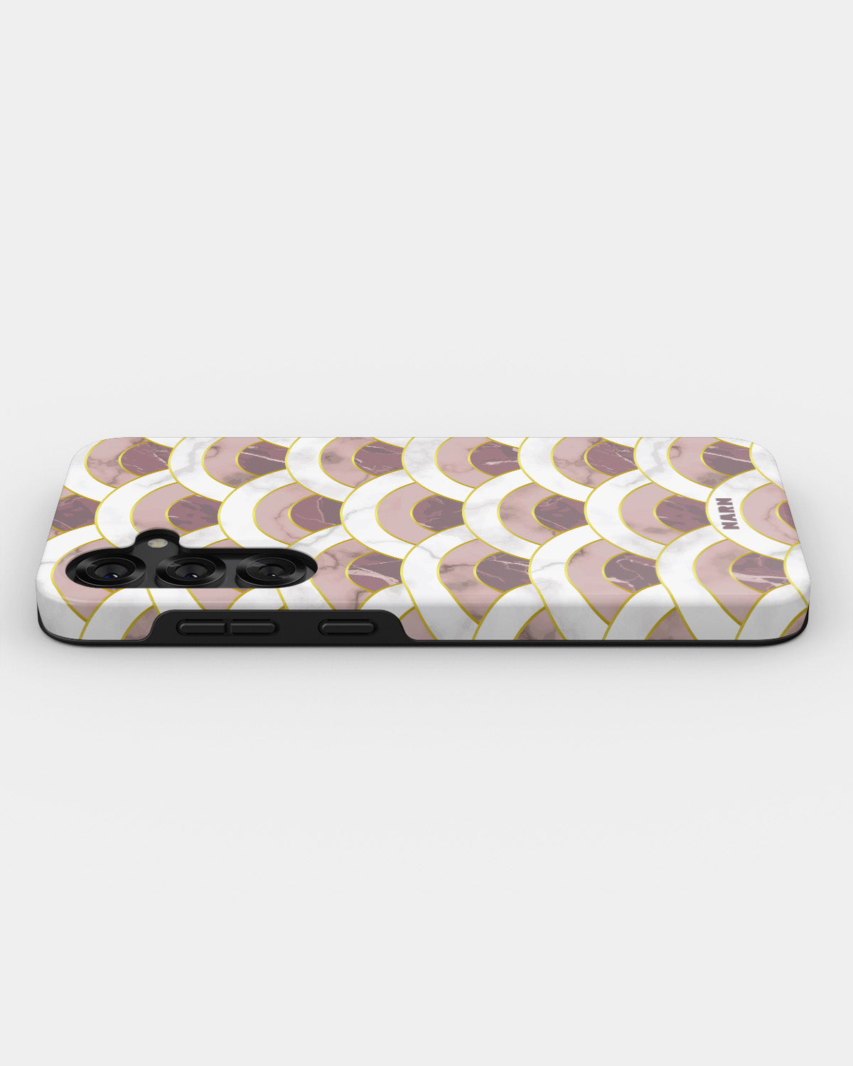 Samsung Galaxy S24 Plus Tough Case – Pink Marble Waves - View 3