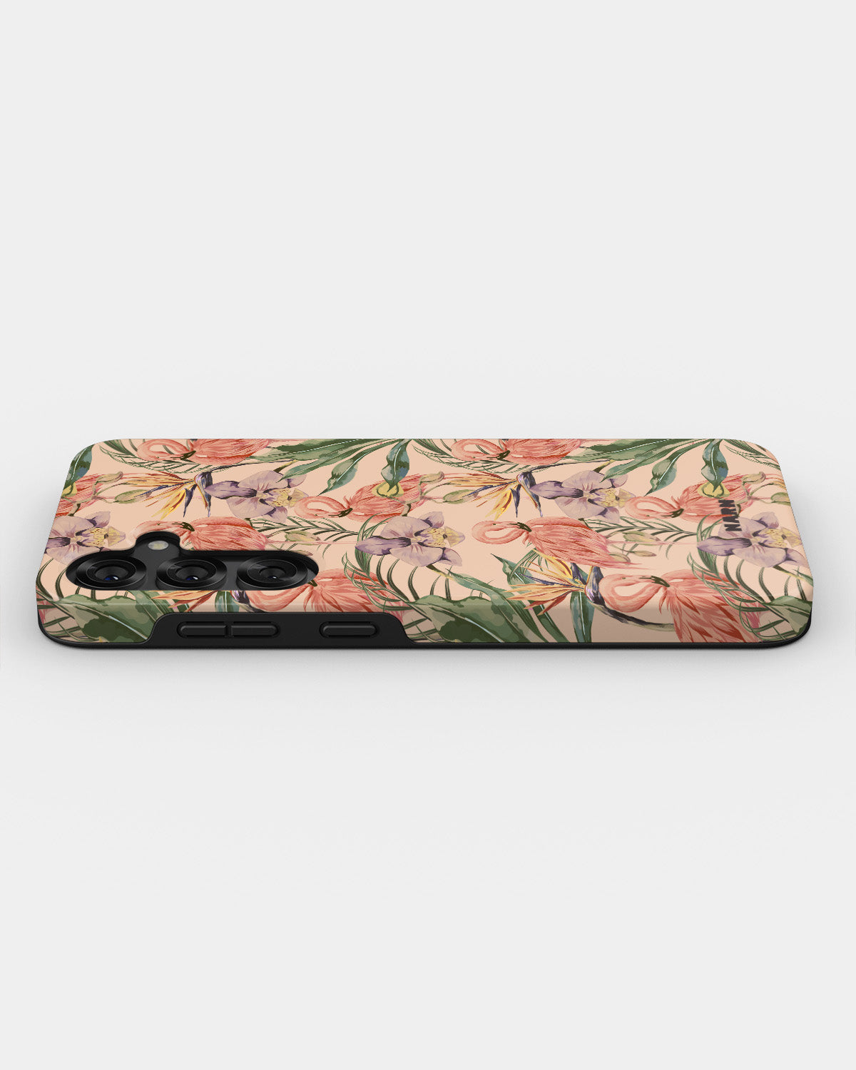Samsung Galaxy S24 Plus Tough Case – Flamingos & Flowers - View 3