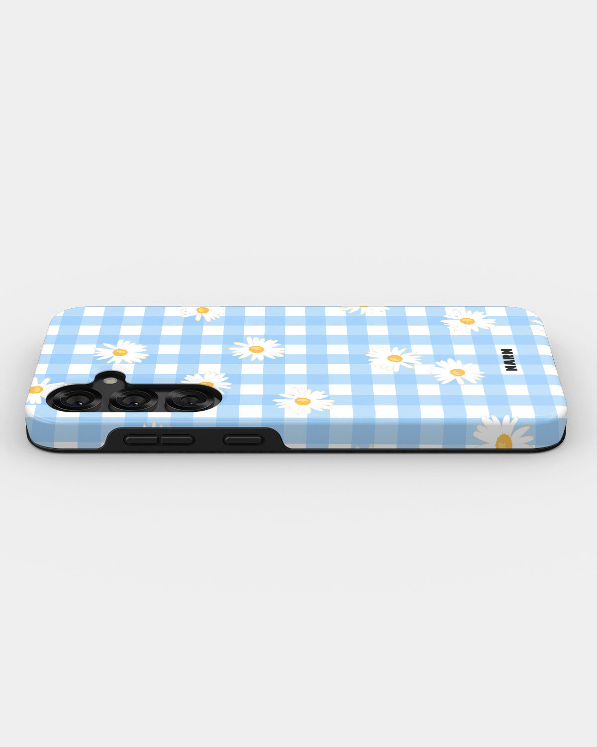 Samsung Galaxy S24 Plus Tough Case – Blue Daisies - View 3