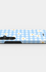 Samsung Galaxy S24 Plus Tough Case – Blue Daisies - View 3
