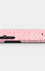 Samsung Galaxy S24 Plus Tough Case – Pink Daisy - View 3