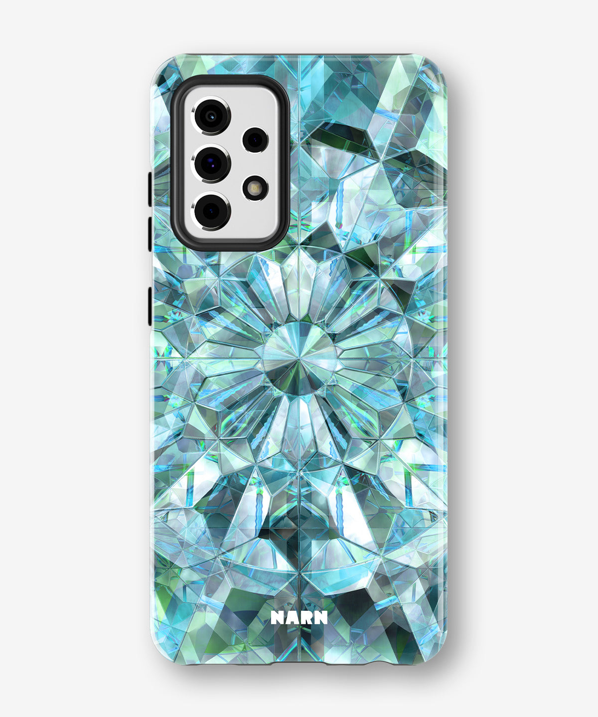 Samsung Galaxy S20 FE Tough Case – Green Crystals - View 1