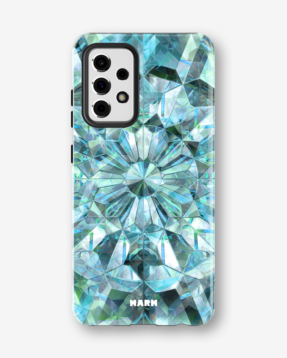 Samsung Galaxy S20 FE Tough Case – Green Crystals - View 1