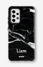 Samsung Galaxy S20 FE Tough Case – Custom - Black Marble - View 1