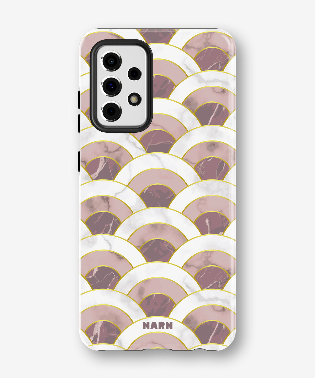 Samsung Galaxy S20 FE Tough Case – Pink Marble Waves - View 1