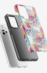 Samsung Galaxy S20 FE Tough Case – Flowered Skulls - View 2
