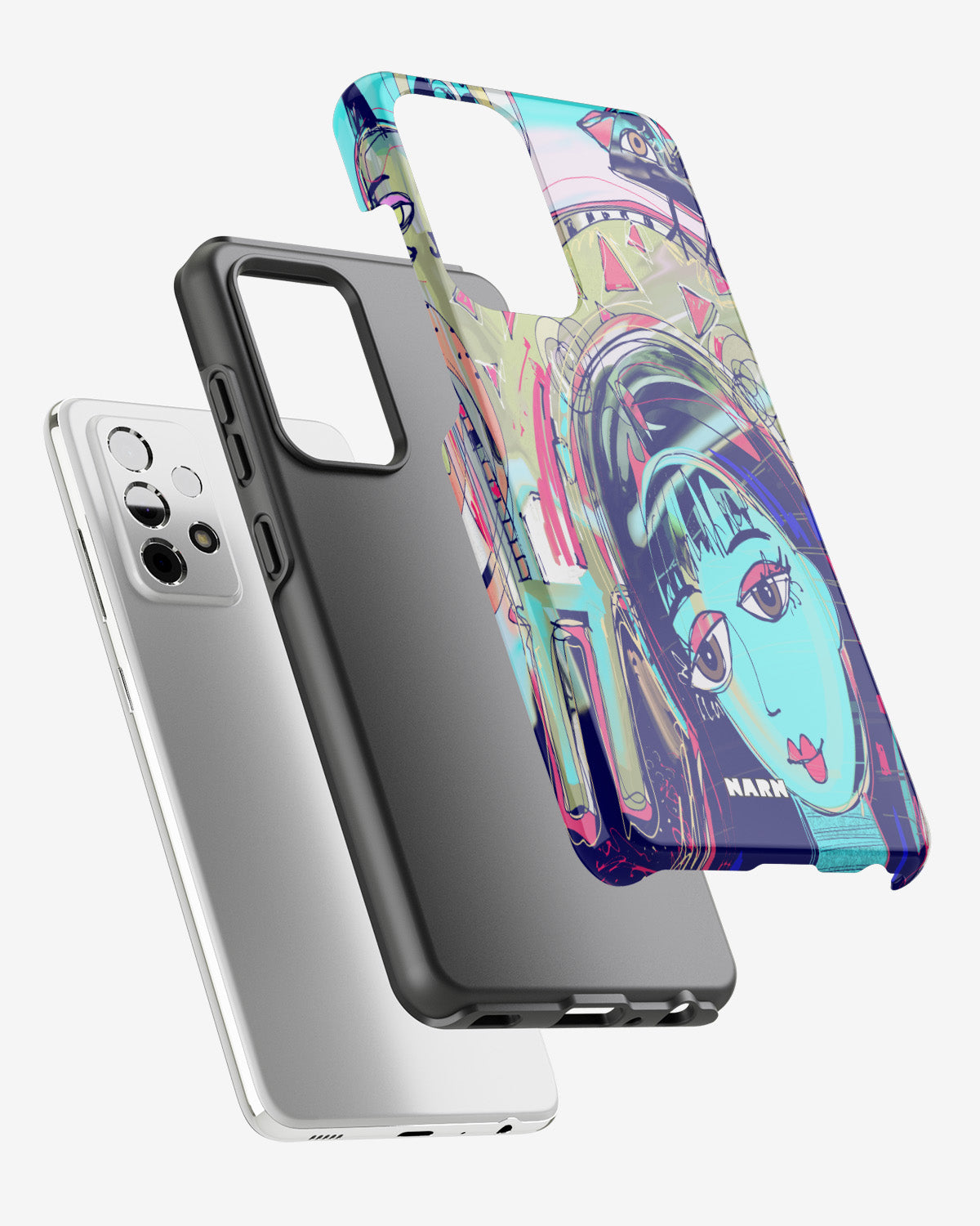 Samsung Galaxy S20 FE Tough Case – Abstract Cat - View 2