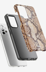 Samsung Galaxy S20 FE Tough Case – Brown Snakeskin - View 2