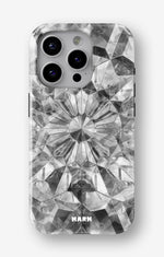 iPhone 12 Pro Max Tough Case – Grey Crystals - View 1