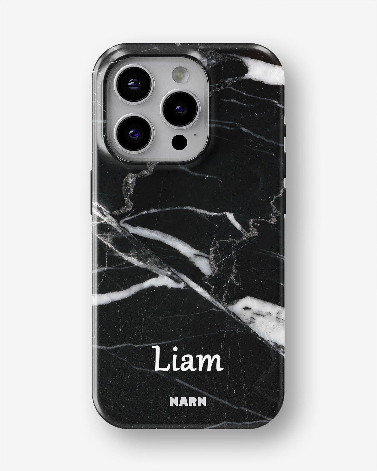 iPhone 12 Pro Max Tough Case – Custom - Black Marble - View 1