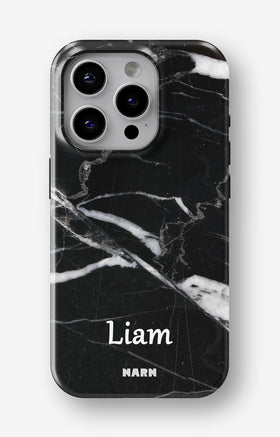 iPhone 12 Pro Max Tough Case – Custom - Black Marble - View 1