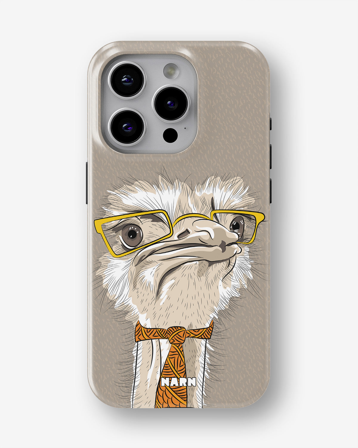 iPhone 12 Pro Max Tough Case – Hipster Ostrich - View 1