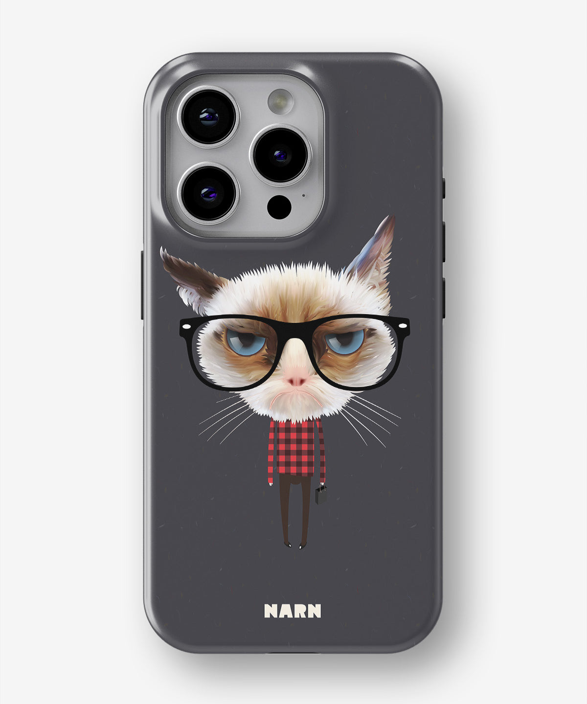 iPhone 12 Pro Max Tough Case – Hipster Cat - View 1