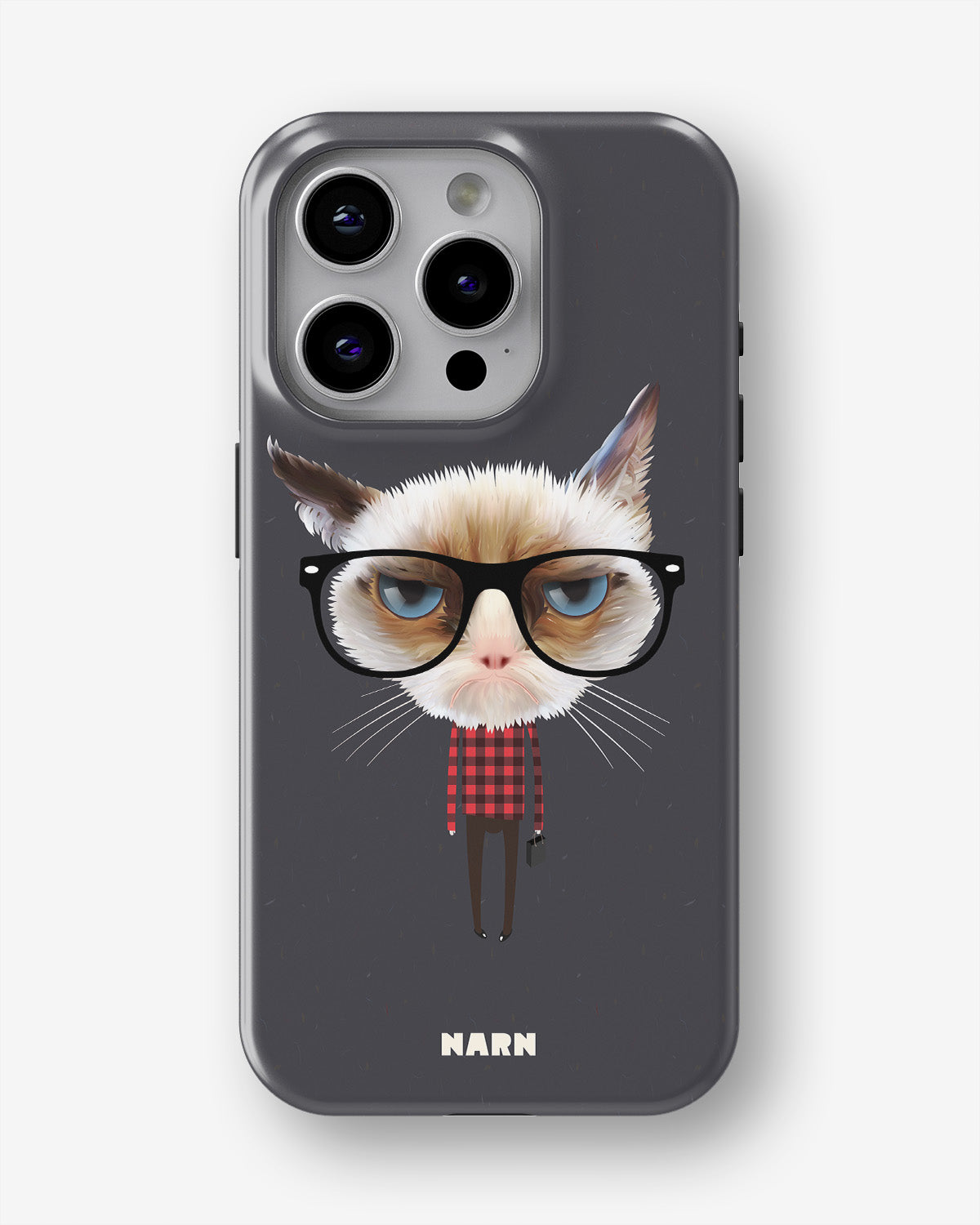 iPhone 12 Pro Max Tough Case – Hipster Cat - View 1