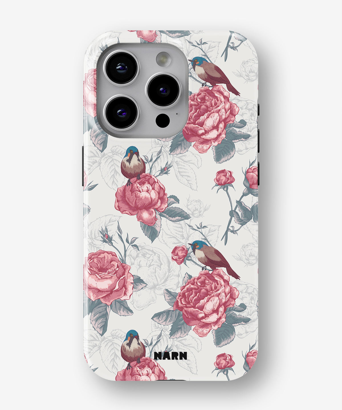 iPhone 12 Pro Max Tough Case – Birds Among Roses - View 1