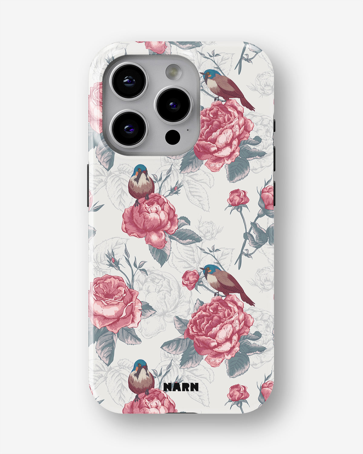 iPhone 12 Pro Max Tough Case – Birds Among Roses - View 1