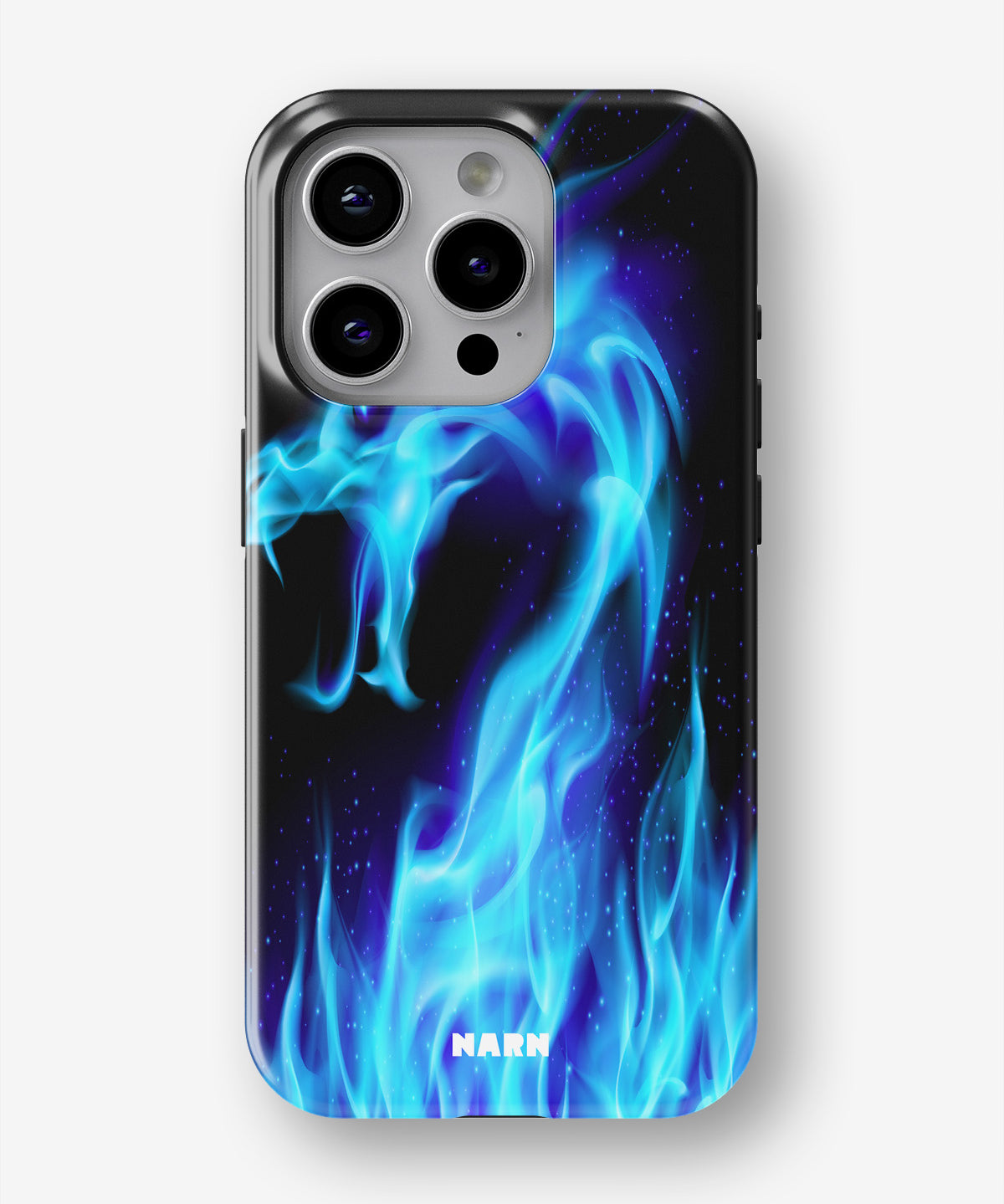 iPhone 12 Pro Max Tough Case – Blue Flames Dragon - View 1
