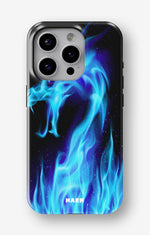 iPhone 12 Pro Max Tough Case – Blue Flames Dragon - View 1