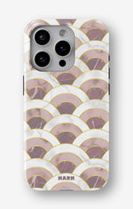 iPhone 12 Pro Max Tough Case – Pink Marble Waves - View 1