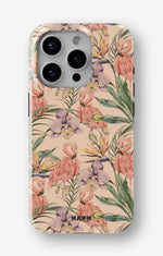 iPhone 12 Pro Max Tough Case – Flamingos & Flowers - View 1