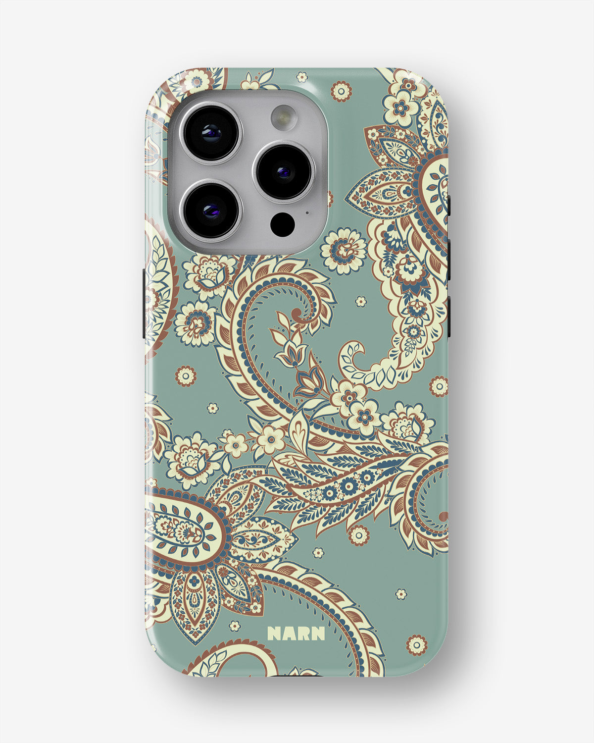 iPhone 12 Pro Max Tough Case – Paisley Green - View 1