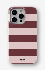 iPhone 12 Pro Max Tough Case – Cranberry Stripe - View 1