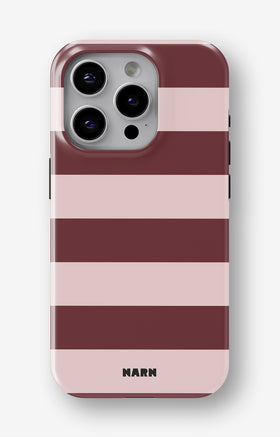 iPhone 12 Pro Max Tough Case – Cranberry Stripe - View 1