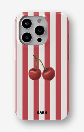 iPhone 12 Pro Max Tough Case – Cherry Stripes - View 1