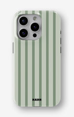 iPhone 12 Pro Max Tough Case – Sage Stripes - View 1