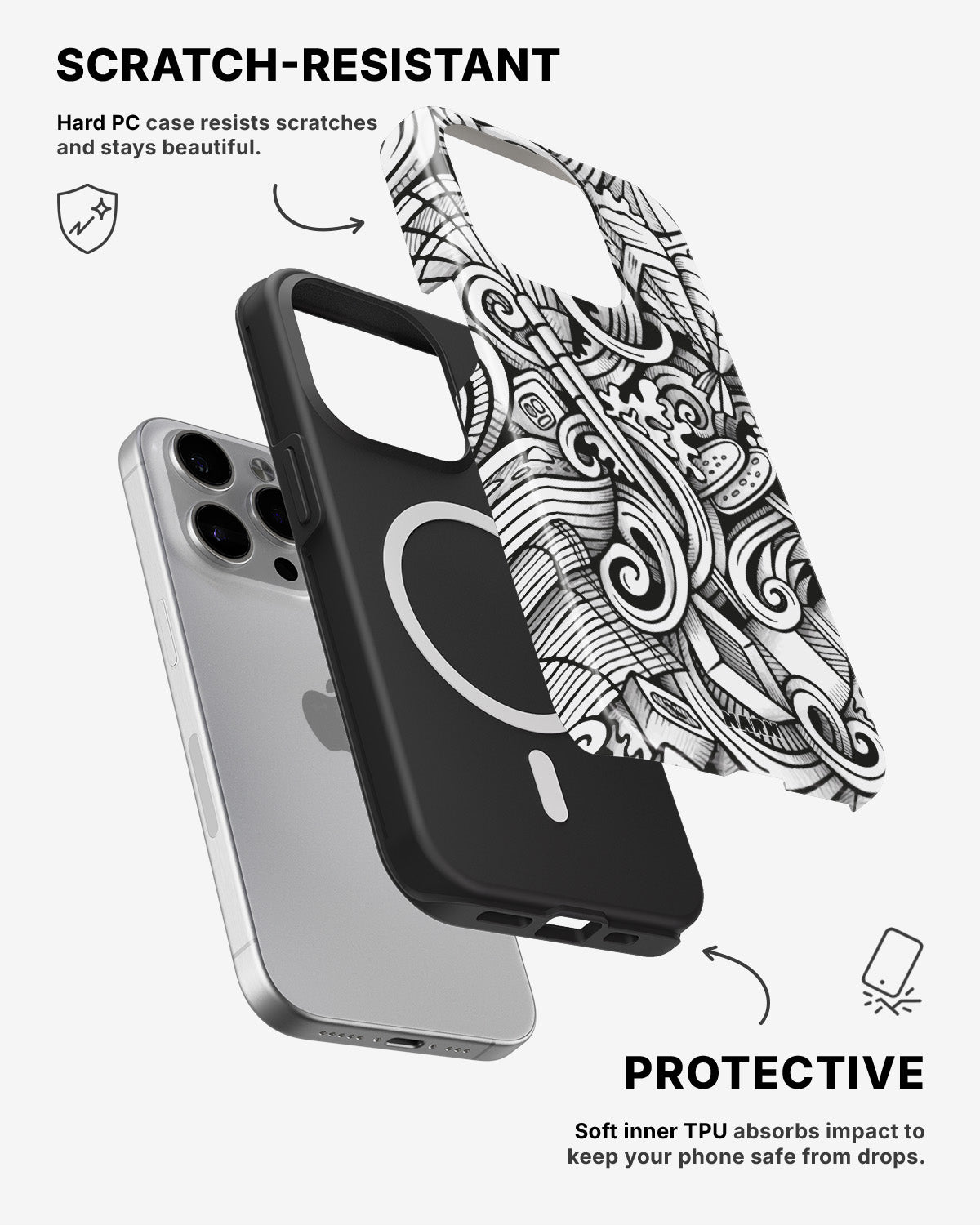 iPhone 12 Pro Max Tough Case – Japanese Pattern - View 2